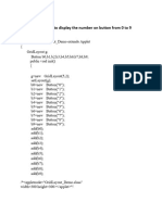 Practical3.1 //write A Program To Display The Number On Button From 0 To 9