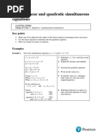 1c-2 Solving Linear and Quadratic Simultaneous Equations