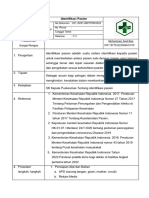 3.3 SOP Identifikasi Pasien