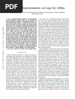 Learning Representations On Logs For AIOps