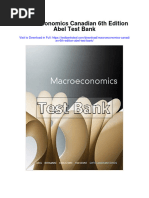 Macroeconomics Canadian 6th Edition Abel Test Bank