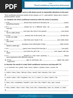 Third Conditional Interactive Worksheet