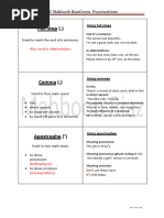 Grammar Cards - Punctuation