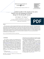 Analysis of Longitudinal Profile of The Tunnels in The Activ