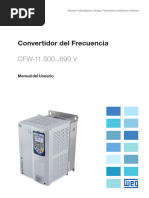 WEG cfw11 Manual Del Usuario 500... 690 V Tallas B A H 10003626913 Es