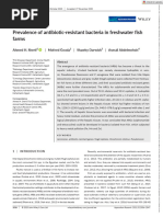 Aquaculture Research - 2020 - Sherif - Prevalence of Antibiotic Resistant Bacteria in Freshwater Fish Farms