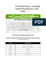 Complete List of Corel DRAW Shortcuts Ke