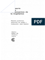 LENGUA Y LENGUAJE-Sazbon Jose - Saussure Y Los Fundamentos de La Linguistica