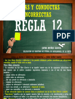 Regla 12 Faltas y Conductas Incorrectas