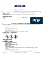 Hoja de Seguridad Tubrica