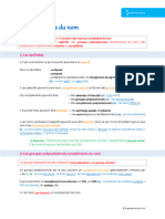 Grammaire Les Expansions Du Nom