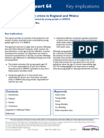 An Estimate of Youth Crime in England and Wales