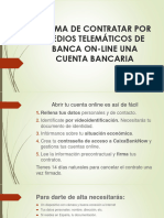 Ejercicio Contratar Medio Telemático Cuenta Bancaria Banca Online