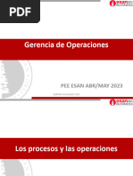 Gerencia de Operaciones: Pee Esan Abr/May 2023