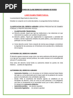 Anotaciones de Clase Derecho Agrario