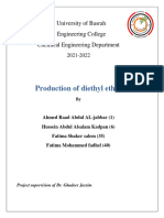 Production of Diethyl Ethere