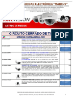 Lista de Precios CCTV - HIKVISION - MARRUY