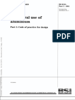 BS 8118-1-1991 Structural Use of Aluminium. Code of Practice For Design