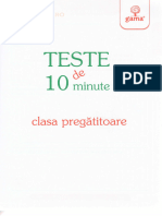 Teste de 10 Minute - Clasa Pregatitoare