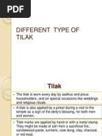 Types of Tilak