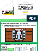 Topic 4 - Window and Ironmongery (Week 6)