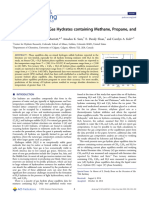 Equilibrium Data of Gas Hydrates Containing Methane, Propane, and Hydrogen Sul Fide