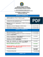 Calendário Acadêmico 2023.2 (Período Regular) - Cursos Presenciais (Alterado)