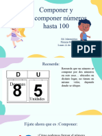 Matemáticas - PPT Nº5 Componer y Descomponer Números Hasta 100