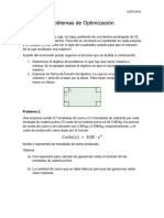 Preguntas y Problemas de Optimización