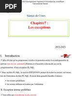 chp7 Les Execeptions