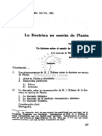 La Doctrina No Escrita de Platon H J Kramer