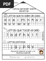 Las Letras en Su Lugar