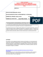 Diagnóstico Fisico y Nutricional .