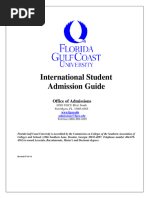 FGCU International Admissions Guide 07-16-14