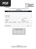 ASOE Chemistry 2022 ASDAN Questions Only