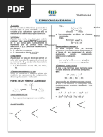 Expresiones Algebraicas Tercer Grado