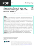 Characteristics of Ischemic Stroke and Intracranial Hemorrhage in Patients With Nephrotic Syndrome