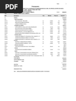 Presupuesto Construccion Veredas