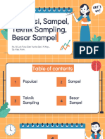 Populasi, Teknik Sampling, Besar Sampel