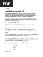 Chapter 5 - Mathematical Proofs