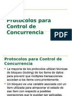 Protocolos para Control de Concurrencia