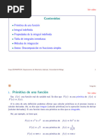 Tema - Integrales (Ampli Calculo) Ingeniería Eléctrica UMA