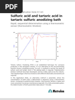 Sulfuric Acid and Tartaric Acid in Tartaric Sulfuric Anodizing Bath