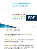 Cost of Capital