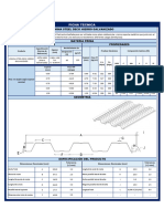 Ficha Técnica General - Lámina Steel Deck HG Alutech