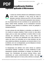 PEIM - Procedimento Estético Injetável Aplicado À Microvasos