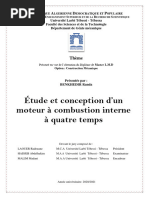 Étude Et Conception D'un Moteur À Combustion Interne À Quatre Temps