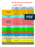 Jadwal Poli RS Islam Lumajang