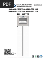 Manual de Usuario Azud FBC 103-112 220-110 V Ac