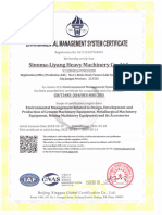 Environmental Management System Certificate